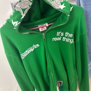 Coca Cola Green Hoodie with White Logo